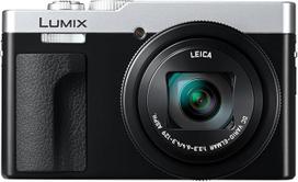 "Panasonic Lumix DC-TZ99E-S" kompaktiškas kelioninis priartinantis fotoaparatas, "Leica DC" objektyvas, 30x priartinimas, 24-720 mm, 20,3 MP, OIS, 4K 30p vaizdo įrašas, 7,6 cm sulankstomas monitorius, "Wi-Fi", "Bluetooth", sidabrinės spalvos