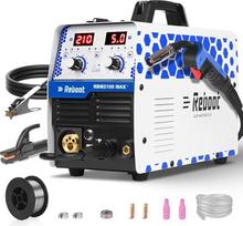 "Reboot 6-in-1" suvirinimo aparatas 210A MIG/MAG su/be dujų MMA Lift-Tig aliuminio taškinio suvirinimo sinerginis/rankinis 2T/4T 220V skaitmeninis ekranas, "pasidaryk pats" dirbtuvės Profesionalus RBM2100 MAX
