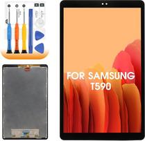 "Samsung Galaxy Tab A (2018)" LCD ekrano keitimas "Galaxy Tab A (2018)" SM-T590 SM-T595 10,5 colių LCD ekrano skaitmeninimo įtaisas jutiklinio ekrano sąranka su taisymu, juoda