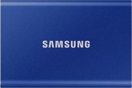 "Samsung T7" nešiojamasis SSD diskas - 2 TB - USB 3.2 Gen.2 išorinis SSD Indigo mėlynos spalvos (MU-PC2T0H/WW)
