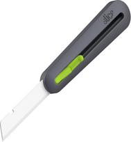 "Slice 10560" pramoninis komunalinių paslaugų peilis su automatiniu geležtės įtraukimu Saugus peilis storoms medžiagoms Ypač ilga keraminė geležtė 7,6 cm Dvipusė tvirta nailoninė rankena