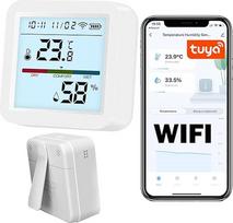 "Sone Smart One WiFi" termometras-higrometras - "WiFi" temperatūros ir drėgmės jutiklis su programėle - LCD ekranas - "Alexa" ir "Google Home" - -10-55 °C, 10-90 % - Išmanieji namai, maitinamas iš baterijos