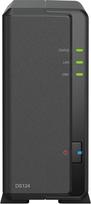 "Synology DS124" DS124 1 lizdo diskų stotis NAS (Realtek RTD1619B 4 branduolių 1,7 GHz 1GB DDR4 RAM 1xRJ-45 1GbE LAN prievadas) 4 TB paketas su 1x 4 TB "Seagate IronWolf" HDD