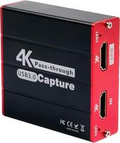 "TreasLin HD Capture Card" USB, 4K įvestis ir įrašymas, 1080P60FPS įrašymas ir transliacija PS5, PS4, Switch, WiiU, Xbox į OBS, Twitch, "YouTube" Windows, Mac, HD Loopout be vėlavimo