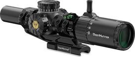 "WestHunter Optics" HD GEN2 1-10x24 IR LPVO šautuvo optinis taikiklis, 30 mm centrinis vamzdis, antrasis vaizdo lygis, apšviestas, 1/4 MOA tikslumas, kompaktiškas šautuvo optinis taikiklis šaudymui varžybose