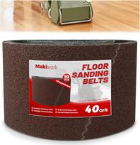10 šlifavimo juostų 750 x 200 mm, K40 aliuminio oksido, skirtų parketo šlifavimo mašinoms, pakuotė - suderinama su "Bona Scorpion" ir "Lagler Hummel", profesionalus kietmedžio ir parketo šlifavimo abrazyvas