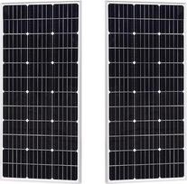 200W 300W 400W žvaigždžių stiklinis saulės kolektorius monokristalinis stabilus (2 x 100W)