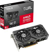 ASUS Dual Radeon RX 7600 EVO OC Edition 8GB GDDR6 žaidimų vaizdo plokštė (AMD Radeon RX7600, PCIe 4.0, 1x HDMI 2.1, 3x DisplayPort 1.4a)
