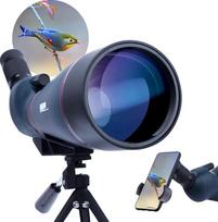 Atnaujintas 25-75 x 100 mm optinis taikiklis su trikojo telefono adapteriu ir nešiojimo krepšiu - BAK4 ir FMC objektyvas HD priartinimo optinis taikiklis, skirtas šaudyti į taikinius, medžioklei, paukščių stebėjimui, laukinės gamtos kraštovaizdžiui