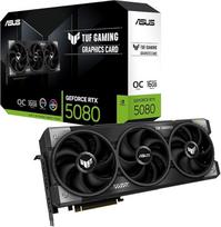 ASUS TUF Gaming "GeForce RTX 5080 OC Edition" 16GB GDDR7 žaidimų vaizdo plokštė (Nvidia GeForce RTX5080, 3.6 lizdo konstrukcija, PCIe 5.0, 2x HDMI 2.1b, 3x DisplayPort 2.1a)
