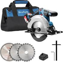 Dong Cheng DCMY165S 18 V akumuliatorinis diskinis pjūklas Skersmuo 165 mm, 5000 aps/min, pjovimo gylis 59 mm, 0-50° (įskaitant 165 x 20 mm skersmens pjūklo diską, akumuliatorių / įkroviklį, BOXX)