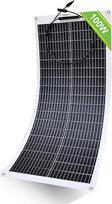 ECO-WORTHY 100W 12V saulės baterija Lanksti monokristalinė saulės baterija Saulės baterija su įkrovimo kabeliu, skirta nameliams ant ratų, automobiliams, valtims, 12V baterijoms