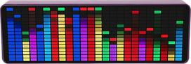 Garso spektro analizatorius, 384 šviesos diodai, 1624 RGB, spalvingas LED muzikos spektras, elektroninis laikrodis, balsu valdoma ritmo šviesa, skaitmeninis grafinis ekvalaizeris, namų stereofoninis ekvalaizeris