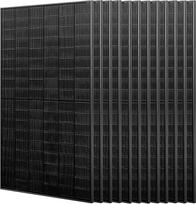 JA Solar 450W N-type Bifacial stiklo saulės kolektorius visiškai juoda saulės kolektorius 22,5% efektyvumas 12 vienetų