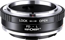 K&F CONCEPT objektyvo adapteris FD-L Rankinis fokusavimas, suderinamas su "Canon" FD ir FL 35 mm objektyvų ir fotoaparato korpuso su L laikikliu adapteriu