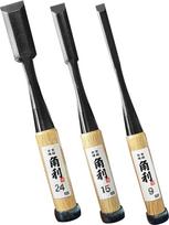 KAKURI Japoniškas medžio kaltų rinkinys 3 dalių medžio apdirbimo kaltų rinkinys Pagaminta Japonijoje Profesionalus japoniškas Oire Nomi, skirtas drožybai Plug Dovetail Razor