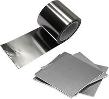 Metalo folijos plokštės Titano žalvaris Varis Nerūdijantis plienas Aliuminis Nikelis Geležis Cinkas Zn Stannas Sn (304, 1,5x100x100mm)
