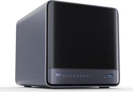 MINISFORUM N5 Air 5 lizdų stacionarusis NAS pagrindas su iki 174GB atminties, AMD Ryzen 7 255 (8C/16T) CPU, dviguba DDR5 RAM iki 96GB, 1 x 10GbE, 1 x 5GbE, 2 x USB4 (8K), HDMI 8K, OCuLink, 3 x M.2 kištukinis lizdas