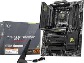 MSI MAG X870 Tomahawk WiFi pagrindinė plokštė, ATX - palaiko "AMD Ryzen 9000/8000/7000" procesorius, AM5-80A SPS VR M, DDR5 Memory Boost 8400+MT/s (OC), PCIe 5.0 x16 ir 4.0 x16, M.2 Gen5, "Wi-Fi 7", 5G LAN