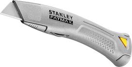 STANLEY FATMAX FMHT10501-0 Universalus peilis su fiksuotu ašmeniu (su magnetiniu ašmenų skyriumi, grūdinto plieno ašmenų laikikliu, ratuku ir pečių varžtu, įskaitant peilio laikiklį) Sidabrinis