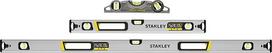 STANLEY Fatmax Xtreme FMHT43681-1 tuščiavidurių profilių gulsčiukų rinkinys (3 komplektų rinkinys, kurį sudaro 60 cm ir 120 cm tuščiavidurio profilio gulsčiukai ir torpedinis gulsčiukas)