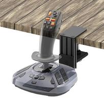 Tischhalter für den Thrustmaster SimTask FarmStick und den WINWING URSA MINOR Weltraum-/Flugzeug-Joystick. Suderinamas su Logitech G Extreme 3D Pro Joystick ir Turtle Beach Flightstick.