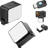 ULANZI LM24 mini vaizdo apšvietimas DJI Osmo Action 6/Osmo Nano, vaizdo apšvietimas su magnetiniu greituoju fiksatoriumi, magnetinis LED vaizdo apšvietimas su 500 mAh akumuliatoriumi, vandeniui atsparus fotografijos apšvietimas