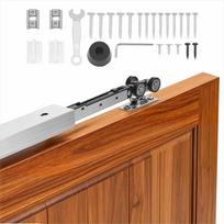 Stumdomų paslepiamų durų bėgelių rinkinys su švelniu uždarymu, 25–45 mm storio ir 762 mm pločio vienguboms durims, aliuminio lydinio mechanizmas