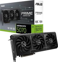 "ASUS Prime GeForce RTX 5070" 12GB GDDR7 OC Edition žaidimų vaizdo plokštė (NVIDIA "Blackwell" architektūra ir DLSS 4, 2,5 lizdo konstrukcija, SSF, PCIe 5.0, 3X DisplayPort 2.1b, 1x HDMI 2.1b)