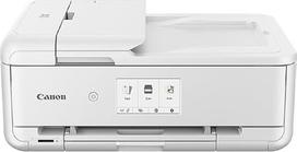 "Canon PIXMA TS9551Ca" spalvotas rašalinis daugiafunkcinis įrenginys DIN A4 A3 (spausdintuvas A3, skeneris, kopijavimo aparatas, 5 atskiri rašalai, WLAN, LAN, spausdinimo programėlė, 2 popieriaus tiektuvai, dvipusis spausdinimas) Baltas