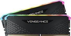 "Corsair Vengeance RGB RS" 16GB (2 x 8GB) DDR4 3200MHz C16 atmintis (dinaminis RGB apšvietimas, suderinama su "Intel" ir AMD 300/400/500 serijomis) - juoda