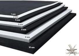 "Foamory" 10 mm (1-10 mm) EVA putos, skirtos "Cosplay" žaidimams, juodos arba baltos spalvos, 14" x 39" lapai, itin didelio tankio 85 kg/m3 amatininkų putos