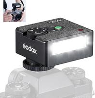 "Godox iM30" mini blykstė Speedlite, suderinama su "Sony ZV1/ZV-E10", "Canon", "Nikon", "Fuji" ir "Ricoh GR3", GN15 galia, 7 reguliuojami lygiai, 6500K dienos šviesos kompensavimo blykstė, 3,6 s pasikartojimo laikas