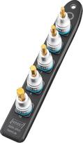 "HAZET Smart-Rail" 986K-SR/5 I Magnetinis pagrindas su 5 lizdais, pavara: Kvadratinis 12,5 mm (1/2 colio) išėjimas: I Plastikinė lizdo juosta, skirta veržliarakčiui su šešiakampiu profiliu