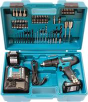 "Makita" HP333DSAX1 akumuliatorinis smūginis gręžtuvas 12,0 V Max./2 Ah, 2 akumuliatoriai ir įkroviklis transportavimo dėkle