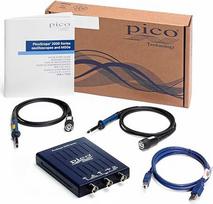 "Pico Technology PicoScope" 2 kanalų skaitmeninio osciloskopo 2204A rinkinys 10 MHz osciloskopo rinkinys, įskaitant zondus ir PS7 programinę įrangą "Windows", "Mac", "Linux" (PP906)