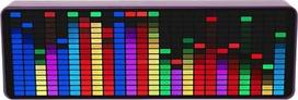 "Pro Audio" spektro analizatorius 384 RGB spalvingas 1624 segmentų ritmo šviesos lygio balso jutiklio laikrodis muzikantams ir garso entuziastams