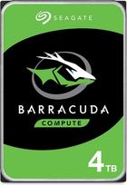 "Seagate Barracuda", vidinis kietasis diskas, 4 TB HDD, 3,5 colio, 5400 aps./min, 256MB spartinančioji atmintis, SATA 6GB/s, sidabrinis, FFP, modelio Nr.: ST4000DMZ04, (pakuotė gali skirtis)