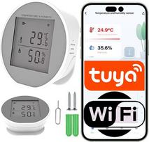 "Sone Smart One WiFi" higrometras ir termometras - temperatūros ir drėgmės matuoklis "WiFi" / "Bluetooth" - USB-C / akumuliatorius - "Tuya" / "Smart Life" - "Excel" eksportas