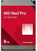 "WD Red Pro" 8 TB NAS 3,5 colių vidinis kietasis diskas - 7200 aps/min klasės, SATA 6Gb/s, CMR, 256MB spartinančioji atmintinė