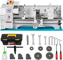 1100 W Metalo tekinimo staklės 220 x 750 Mini lentelė Metalo tekinimo staklės Stalo tekinimo staklės Bešepetėlinės tekinimo staklės Kintamo greičio 50-2250 aps/min metalo apdirbimo metalo tekinimo staklės