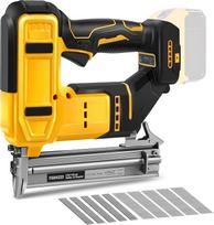 18GA akumuliatorinių vinių pjaustytuvų rinkinys, suderinamas su "Dewalt" 20V, 2-in-1 bešepetėlinis vinių pistoletas/sukabinimo pistoletas su 500 vinių ir 500 spaustukų, skirtas "pasidaryk pats", medžio darbams (be akumuliatoriaus)