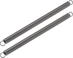 2 x pilka suspaudimo spyruoklė 16 mm OD 2 mm vielos dydis 341,6 mm pratęstas ilgis 280 mm laisvas ilgis spyruoklinis plienas 15 kg apkrovos talpa