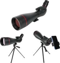 25-75 x 100 mm optinis taikiklis su 27 mm okuliaru | BAK4 prizmė ir FMC HD optika | Atsparus vandeniui, skirtas šautuvams, paukščių stebėjimui, medžioklei | Komplekte yra trikojis, mobiliojo telefono adapteris, krepšys