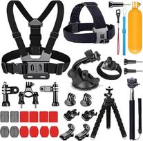 25 in 1 priedai, suderinami su "GoPro", veiksmo kamerų priedai, suderinami su "GoPro Hero 13 12 11 10 9 8 Max 7 6 5 4 3 SJ4000 ir suderinami su DJI Osmo Action 5 pro/4/3 kitomis sporto šakomis