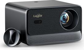 4K projektorius [suderinamas su "Netflix" ir tiesiogine televizija | automatinis fokusavimas | HDMI eARC ir CEC] 1080P 1300 ANSI Lisowod mini projektorius "WiFi 6", "Bluetooth", "Dolby Audio", namų kino ir lauko projektorius