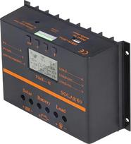 80A PWM saulės įkrovimo valdiklis 12V/24V savaime reguliuojantis LCD saulės kolektoriaus baterijos įkrovimo ir iškrovimo valdiklis su 5V USB išėjimu Temperatūros kompensavimas Keletas apsaugos funkcijų
