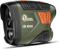 AOFAR HX1000 medžioklinis šaudymo iš lanko taikiklis 1000 jardų su kampiniu ir horizontaliu atstumo matuokliu, skirtu šautuvo nuotoliui, nuskaitymo, greičio režimui medžiotojams. Vandeniui atsparus