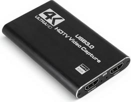 ASHATA 4K vaizdo įrašymo kortelė HD multimedijos sąsajos žaidimų įrašymo kortelė su USB 3.0 Loop Out 1080P 60 Plug Play Low Latency No Driver for Gaming Recording