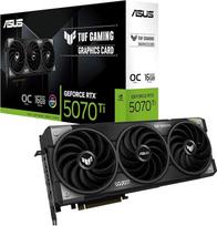 ASUS TUF Gaming "GeForce RTX 5070 Ti" 16GB GDDR7 OC Edition žaidimų vaizdo plokštė (Nvidia GeForce RTX5070 Ti DLSS 4, 3,6 lizdo konstrukcija, PCIe 5.0, 3X DisplayPort 2.1b, 2X HDMI 2.1b)